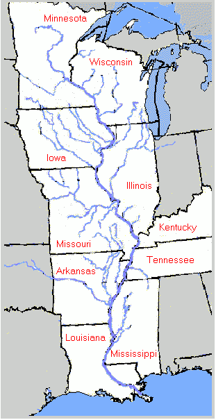 The Mississippi river (click to enlarge)